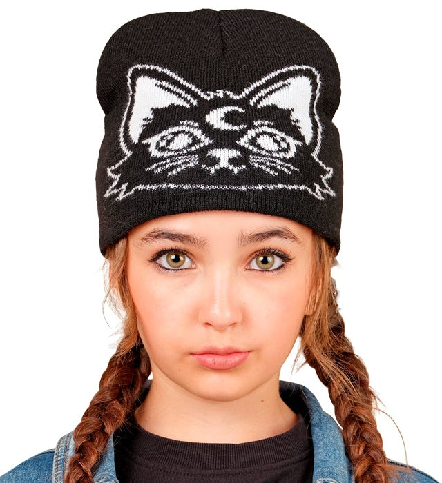 "KATZEN BEANIE MÜTZE" in Kindergröße