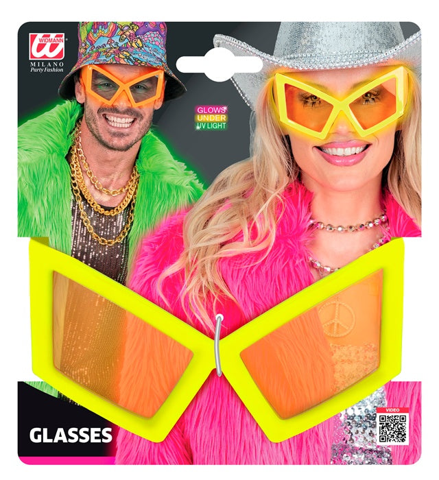 "NEON GELBE RIESENBRILLE"