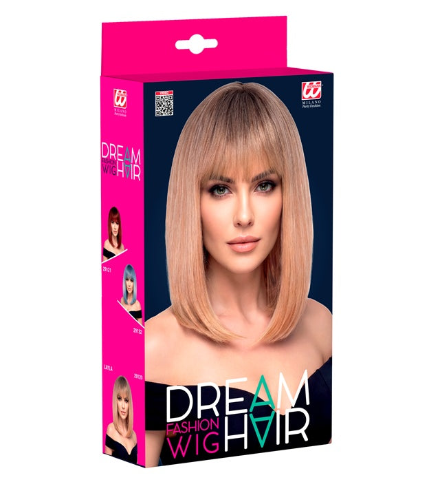 Widmann Perücke Layla Ombre Blond aus 100 Prozent Polyester in farbiger Box – Detailansicht