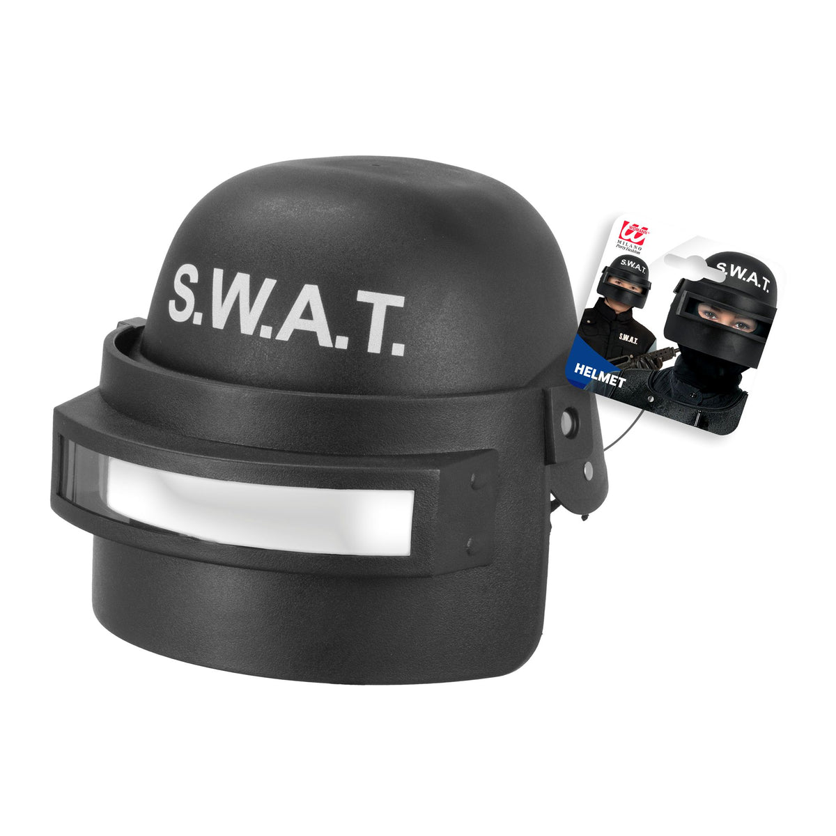 "HELM S.W.A.T. MIT VISIER" aus Hartplastik - Kindergröße