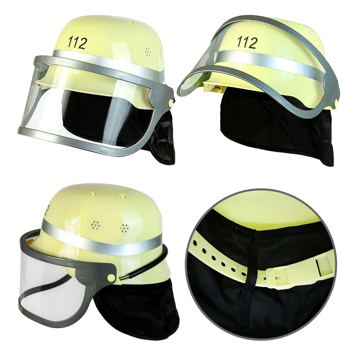 "DEUTSCHER FEUERWEHRHELM" aus Hartplastik - Kindergröße