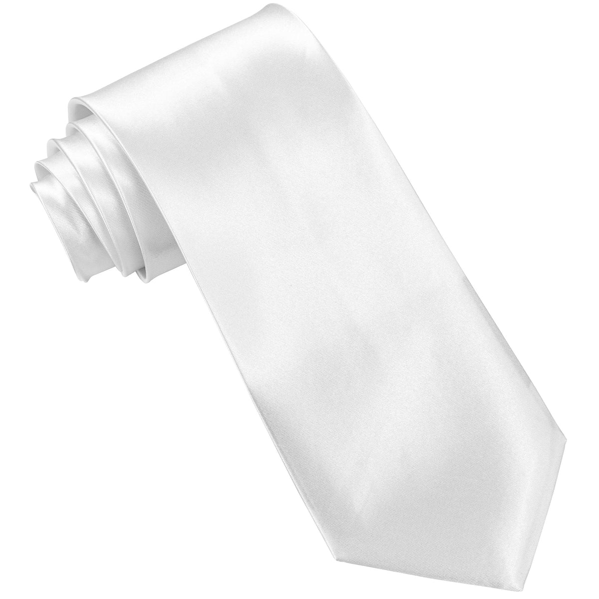Weisse Satin-Krawatte von Widmann – Produktansicht