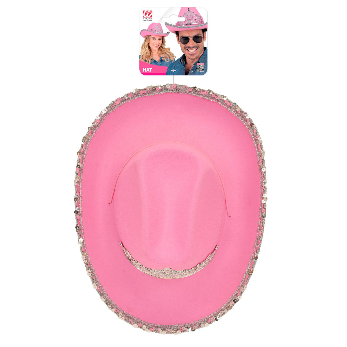 "PINKER COWGIRL PARTYHUT MIT TIARA"