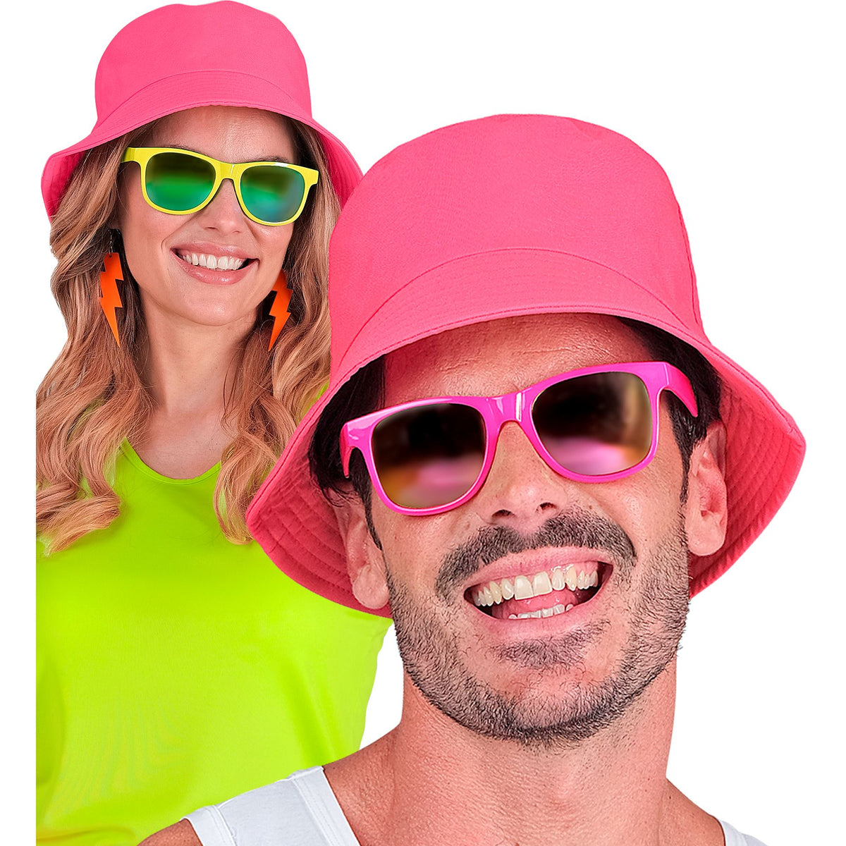 "NEON PINKER ANGLERHUT"