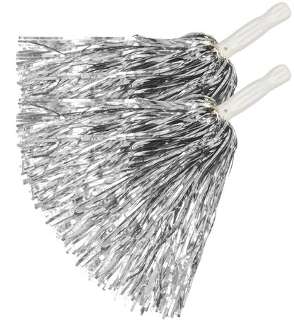 "SET VON 2 SILBERNEN POMPONS"