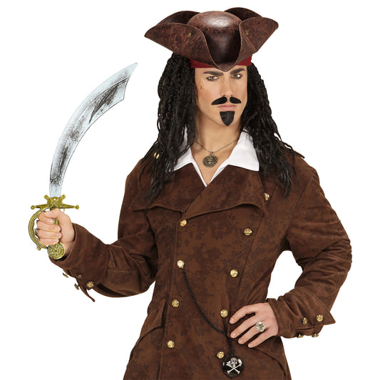 Widmann Waffen Antiker Piratensäbel 48 cm gebogen aus 100 % PP