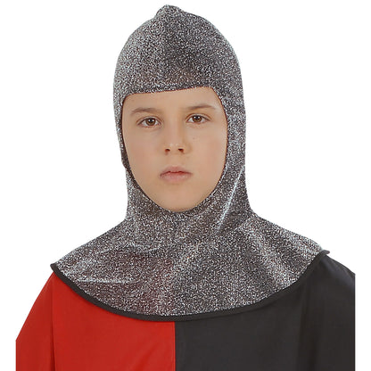 "MITTELALTERLICHE RITTERKAPUZE" metallisch