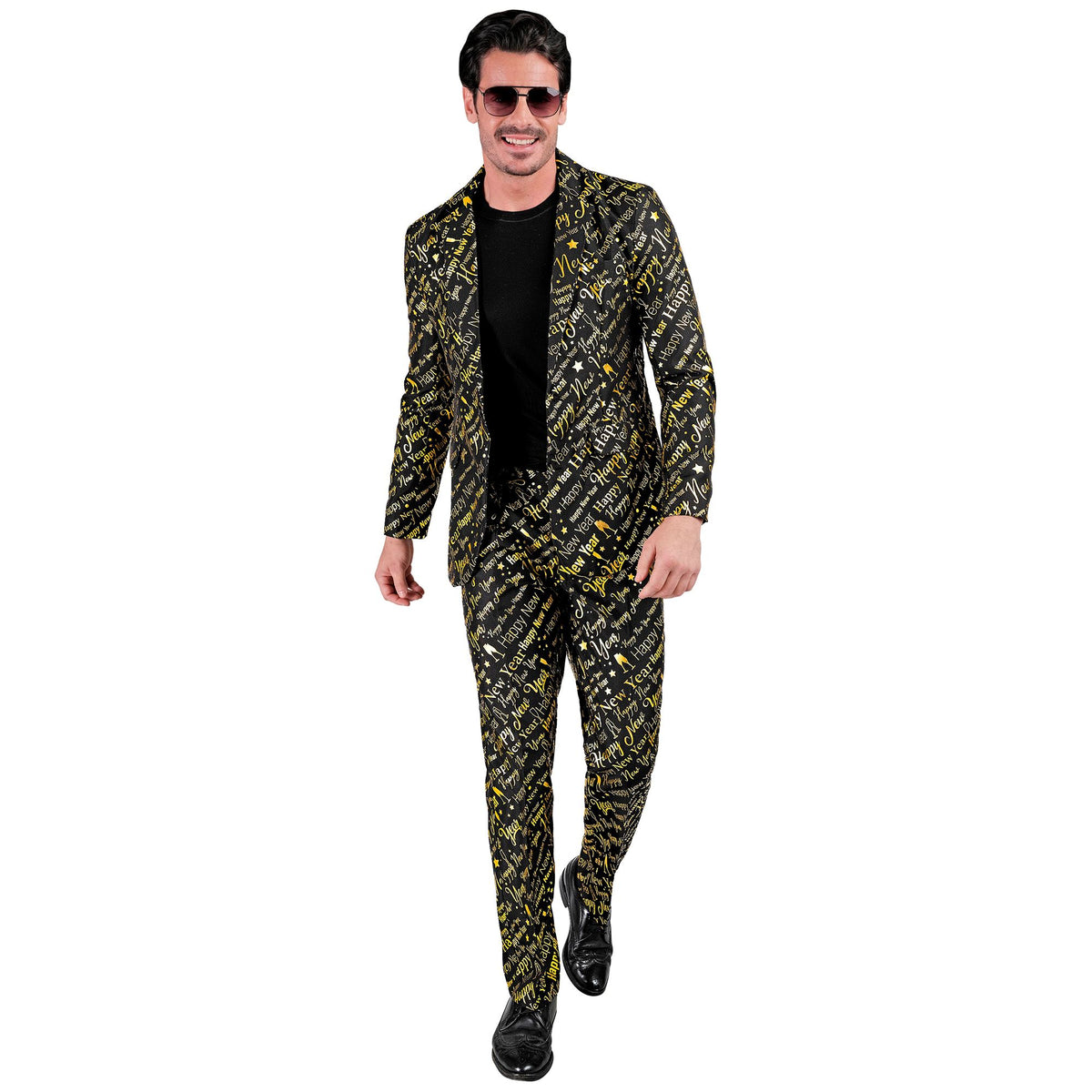"HAPPY NEW YEAR PARTY FASHION ANZUG" (Jackett, Hose)
