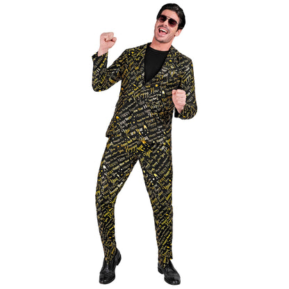 "HAPPY NEW YEAR PARTY FASHION ANZUG" (Jackett, Hose)