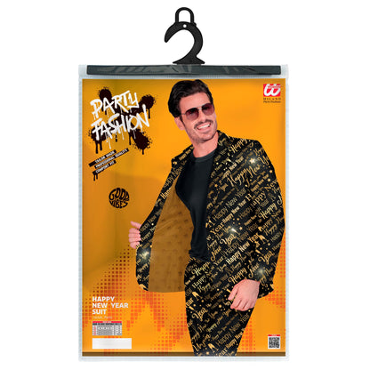 "HAPPY NEW YEAR PARTY FASHION ANZUG" (Jackett, Hose)