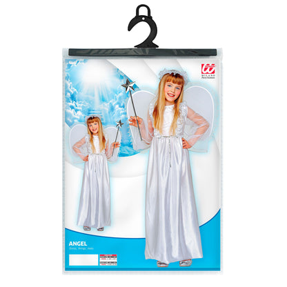 Widmann Kinder-Engelskostüm mit Kleid, Flügeln und Heiligenschein – Detailansicht