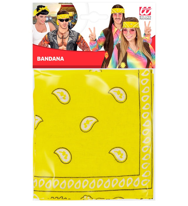 "BANDANA GELB" 55x55 cm - 100% Bauwolle