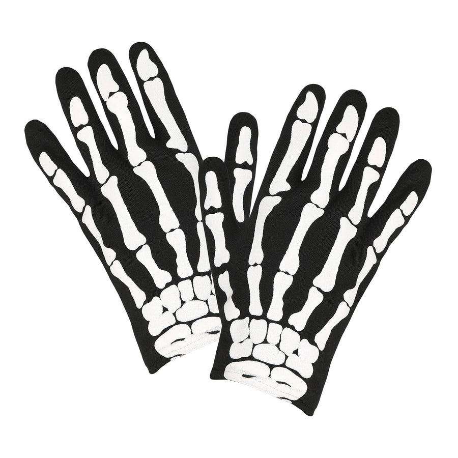 Widmann Kinder Skelett-Handschuhe für Fasnacht und Halloween – Grösse passend für kleine Hände