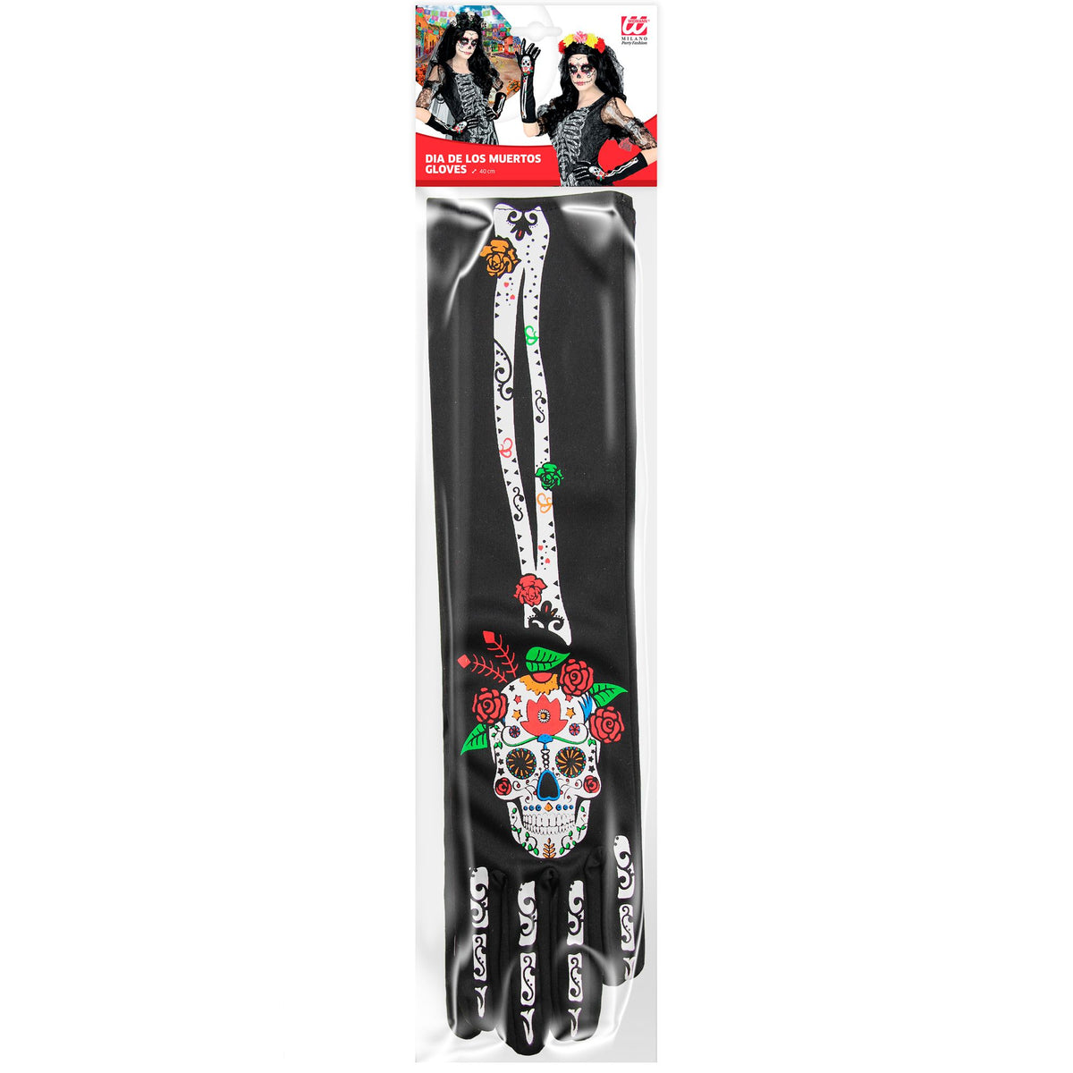 "DIA DE LOS MUERTOS HANDSCHUHE" 40 cm