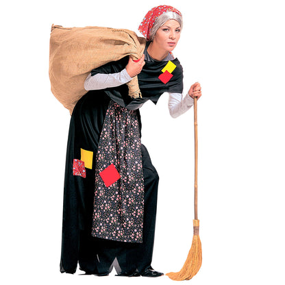"BEFANA HEXE" (Rock mit Schürze, Schultertuch, Kopftuch)
