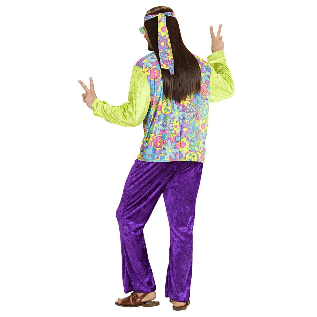 "HIPPIE BOY" aus Samt (Hemd, Hose,Stirnband)