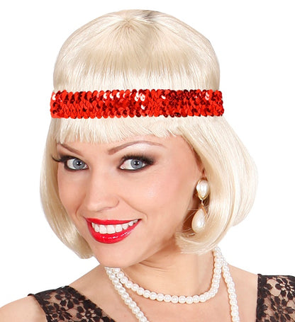 "HAARBAND AUS PAILLETTEN" in 4 Farben sort.