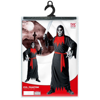 "EVIL PHANTOM" (Robe mit Kapuze, Gürtel, Maske)