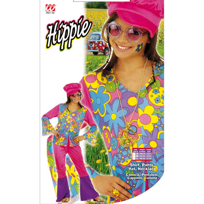 "HIPPIE GIRL" (Bluse, Hose, Hut, Kette)