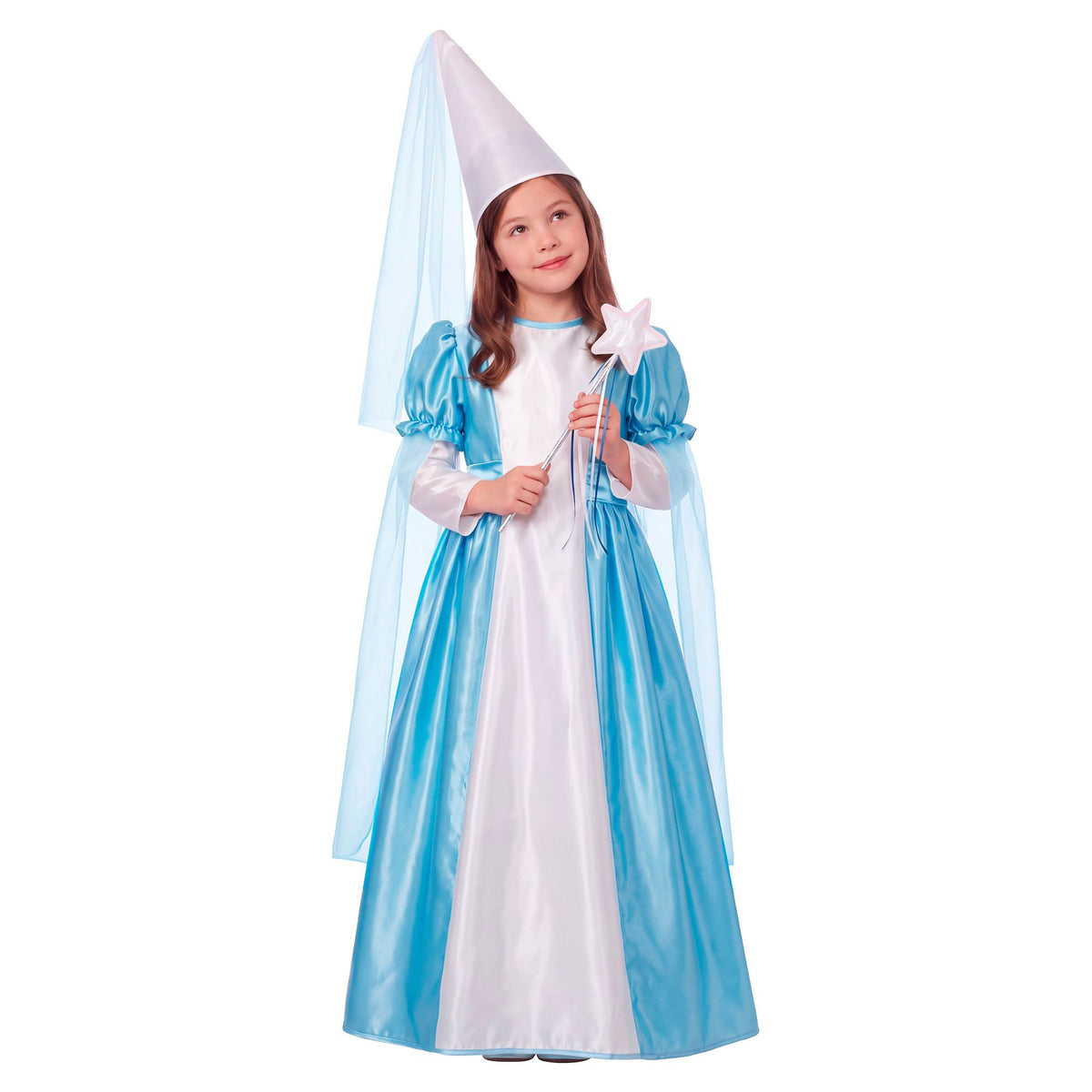 Widmann Kleine Fee Kinderkostüm mit Kleid Petticoat Gürtel und Hut mit Schleier – Detailansicht