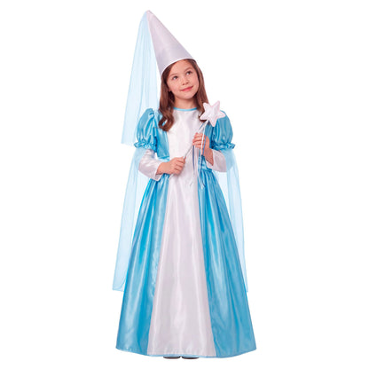 Widmann Kleine Fee Kinderkostüm mit Kleid Petticoat Gürtel und Hut mit Schleier – Detailansicht