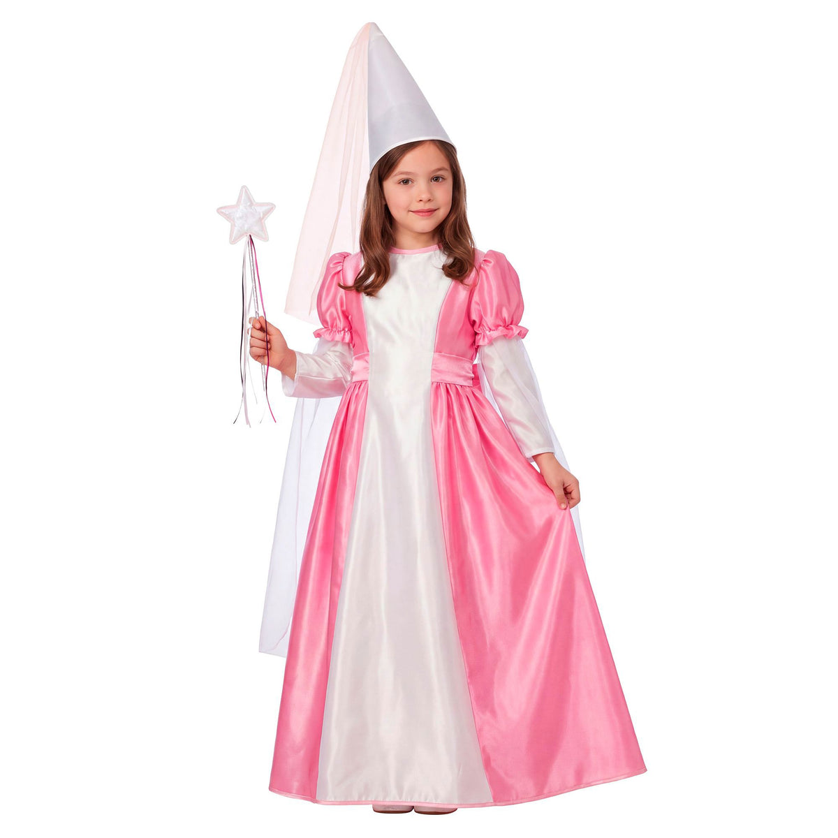 Widmann Kleine Fee Kinderkostüm mit Kleid Petticoat Gürtel und Hut mit Schleier – Seitenansicht