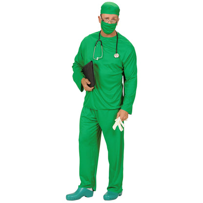 "CHIRURG" (Oberteil, Hose, Kopfbedeckung, Mundschutz)