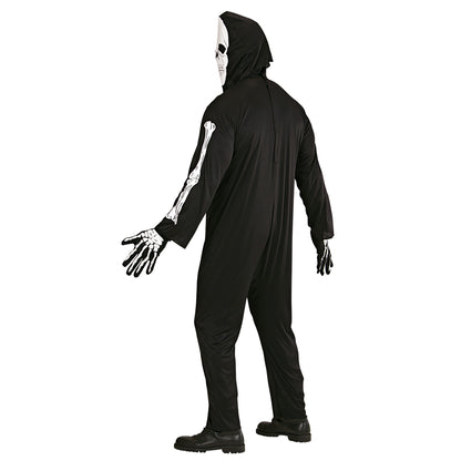 Widmann Skelett Kostüm mit Maske – Seitenansicht