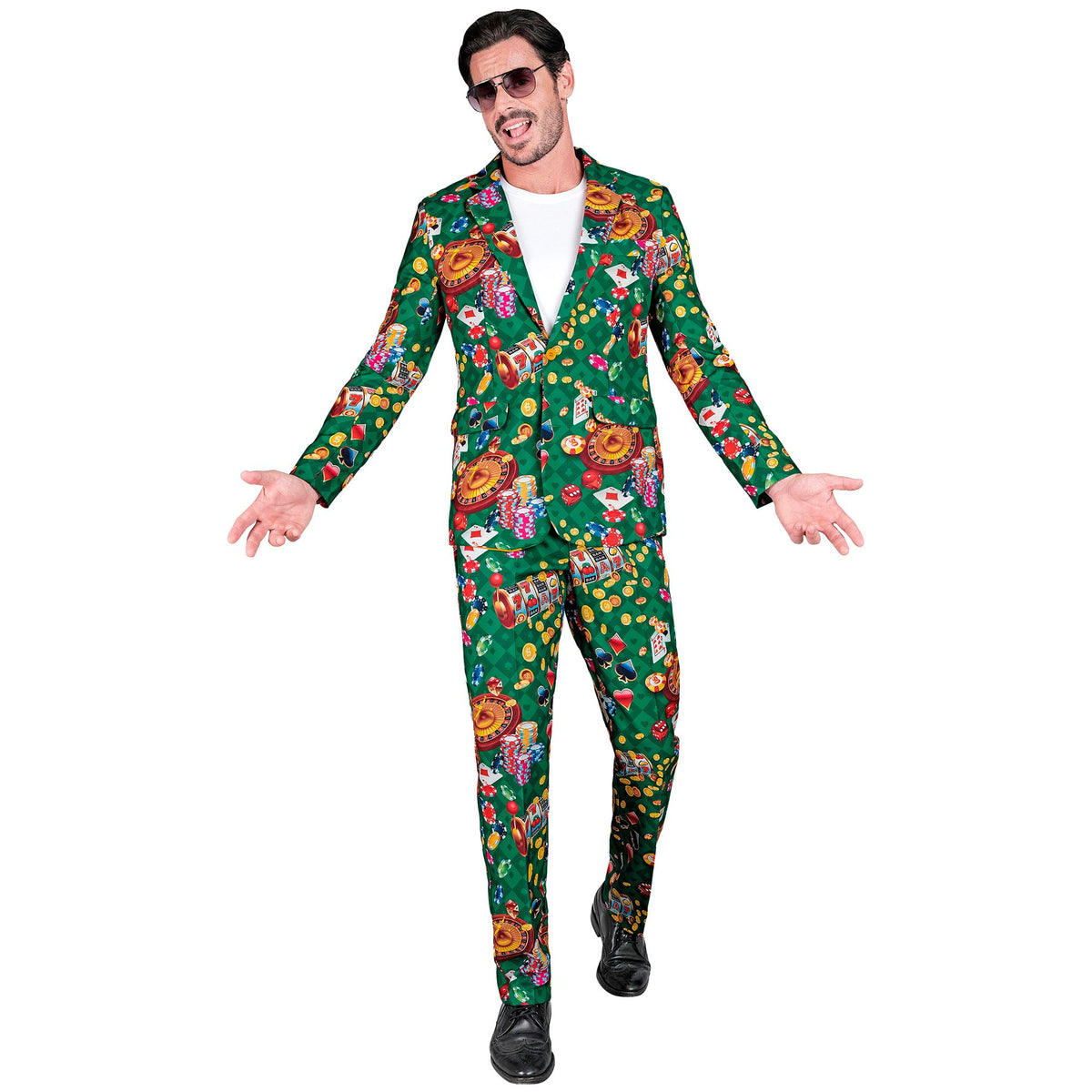 "CASINO PARTY FASHION ANZUG" (Jackett, Hose)