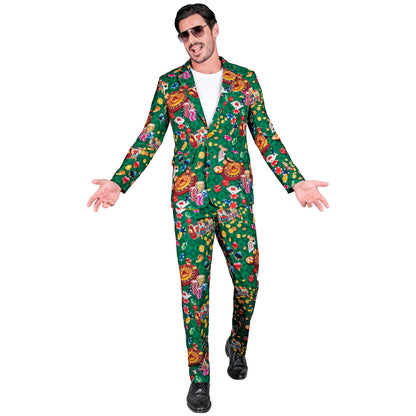 "CASINO PARTY FASHION ANZUG" (Jackett, Hose)