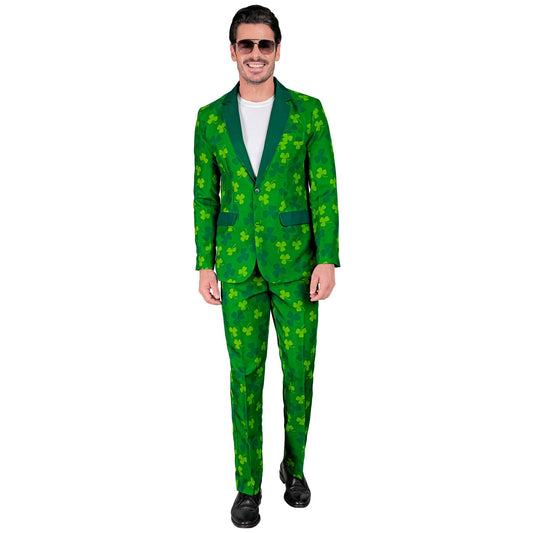 Widmann St. Patrick's Day Anzug für Herren mit grünem Jackett und Hose – Produktansicht