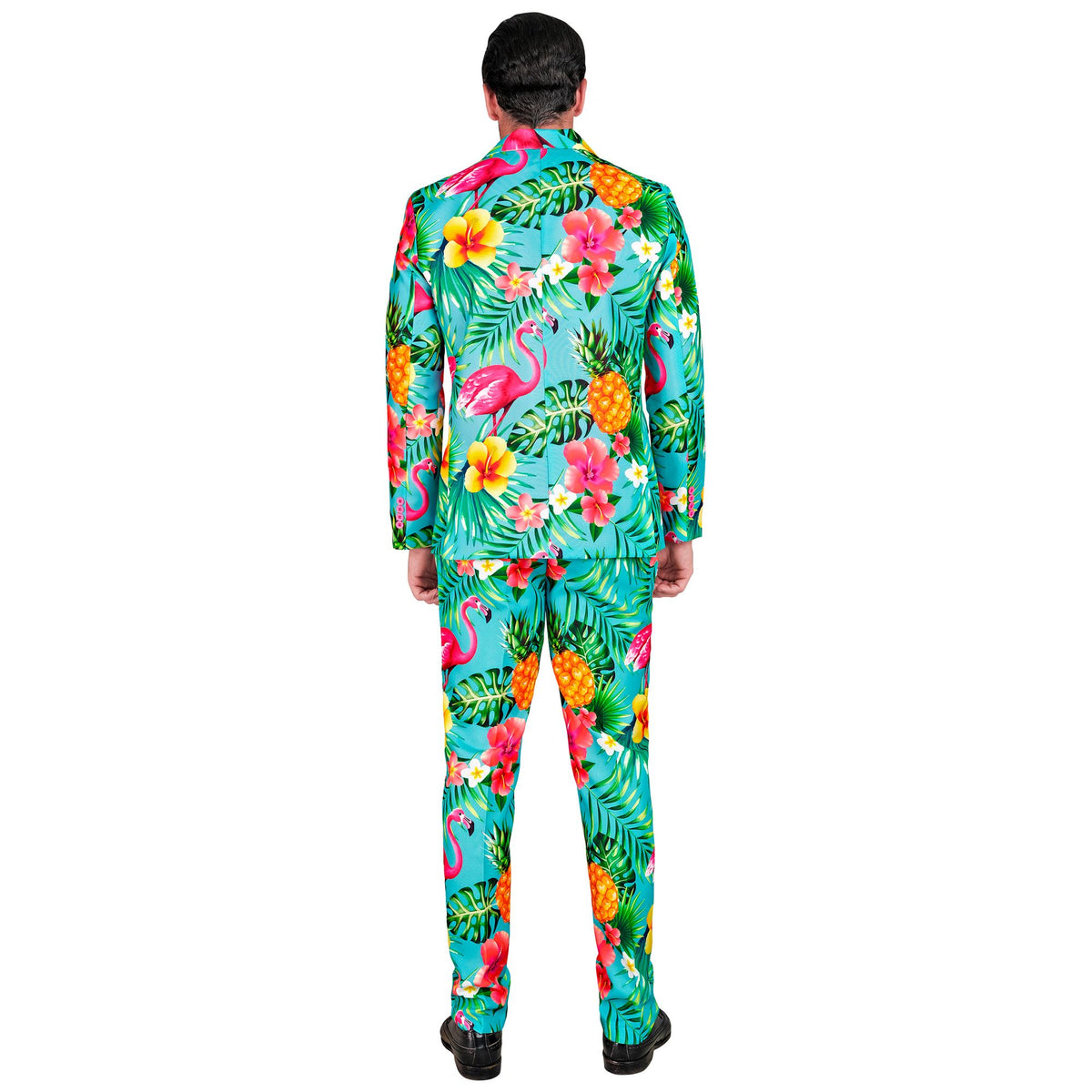 "NEON FLAMINGO PARTY FASHION ANZUG" (Jackett, Hose)