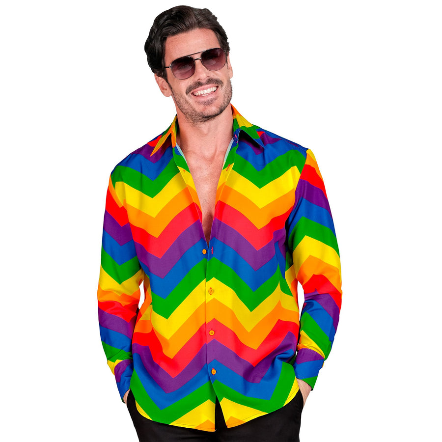Widmann Regenbogen Party Fashion Hemd – Produktansicht