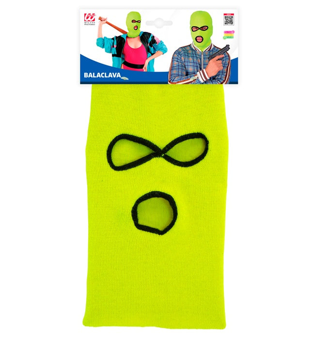 "NEON GELBE BALACLAVA MASKE"