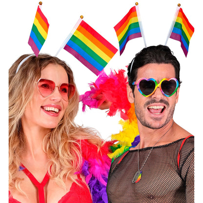 "REGENBOGEN FÄHNCHEN HAARREIF"