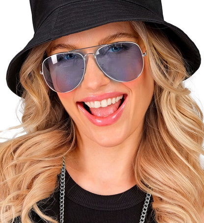 "BRILLE FÜR MEHRERE CHARAKTERE MIT BLAUEN GLÄSERN"