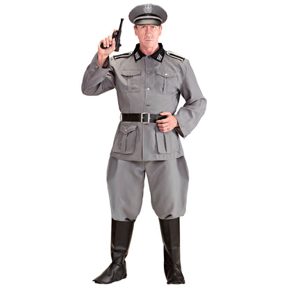 "DEUTSCHER SOLDAT" (Jacke, Hose, Gürtel, Stiefelüberzieher, Hut)