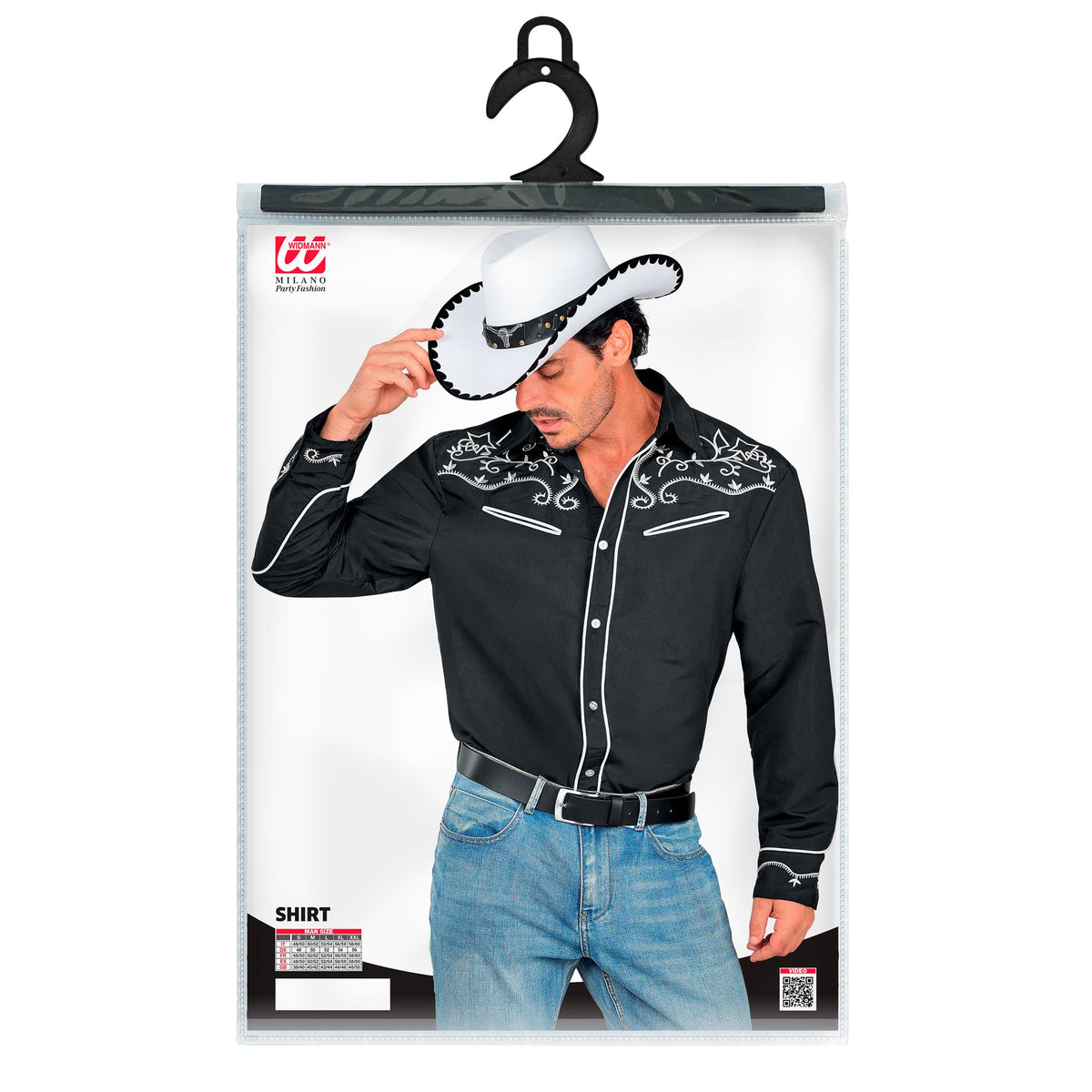"SCHWARZES COWBOY HEMD"
