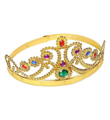 "GOLDENE KÖNIGINNENKRONE MIT EDELSTEINEN"