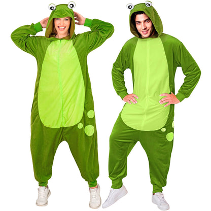 "FROSCH ONESIE PLÜSCHKOSTÜM" (Overall mit Kapuze)