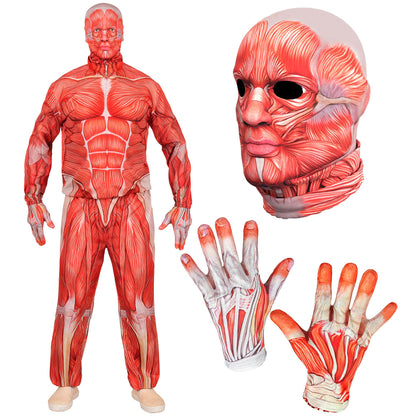 "ANATOMY FAST COSTUME" (Oberteil, Hose, Handschuhe, Maske)