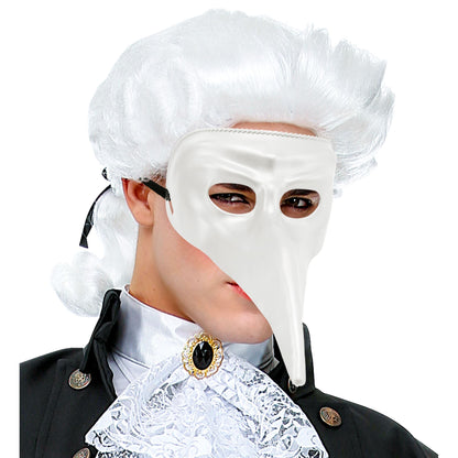 "WEIßE VENEZIANISCHE MASKE ZUM BEMALEN" aus Plastik