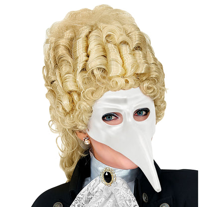 "WEIßE VENEZIANISCHE MASKE ZUM BEMALEN" aus Plastik