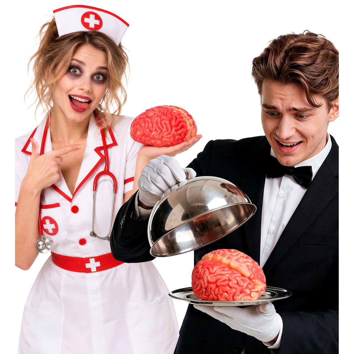 Widmann Dekoration Blutiges Gehirn als Halloween- und Fasnachtsdeko