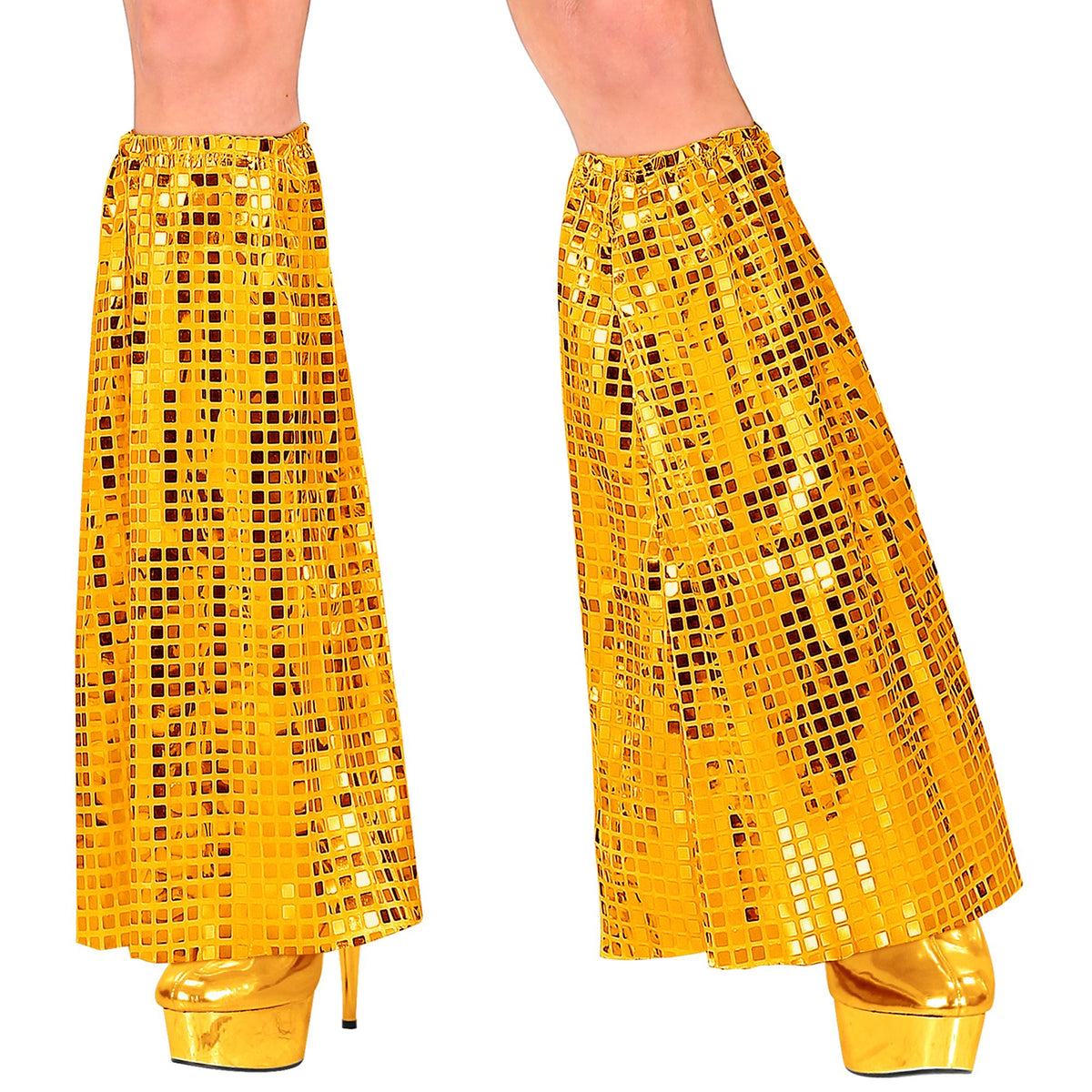 "THE 70s DISCO STYLE" (Goldene Pailletten Stulpen)