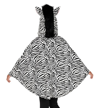 "ZEBRA" (Poncho mit Kapuze)