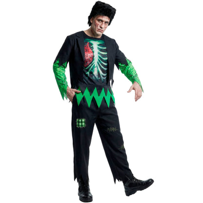 Labormonster Kostüm von Widmann mit Jacke, Hemd, Hose und Perücke – Produktansicht