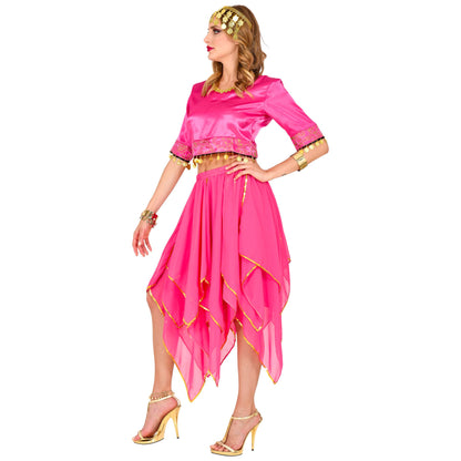 Widmann Chiffon Rock – Pink Gold Onesize Damen Tuturock – Seitenansicht