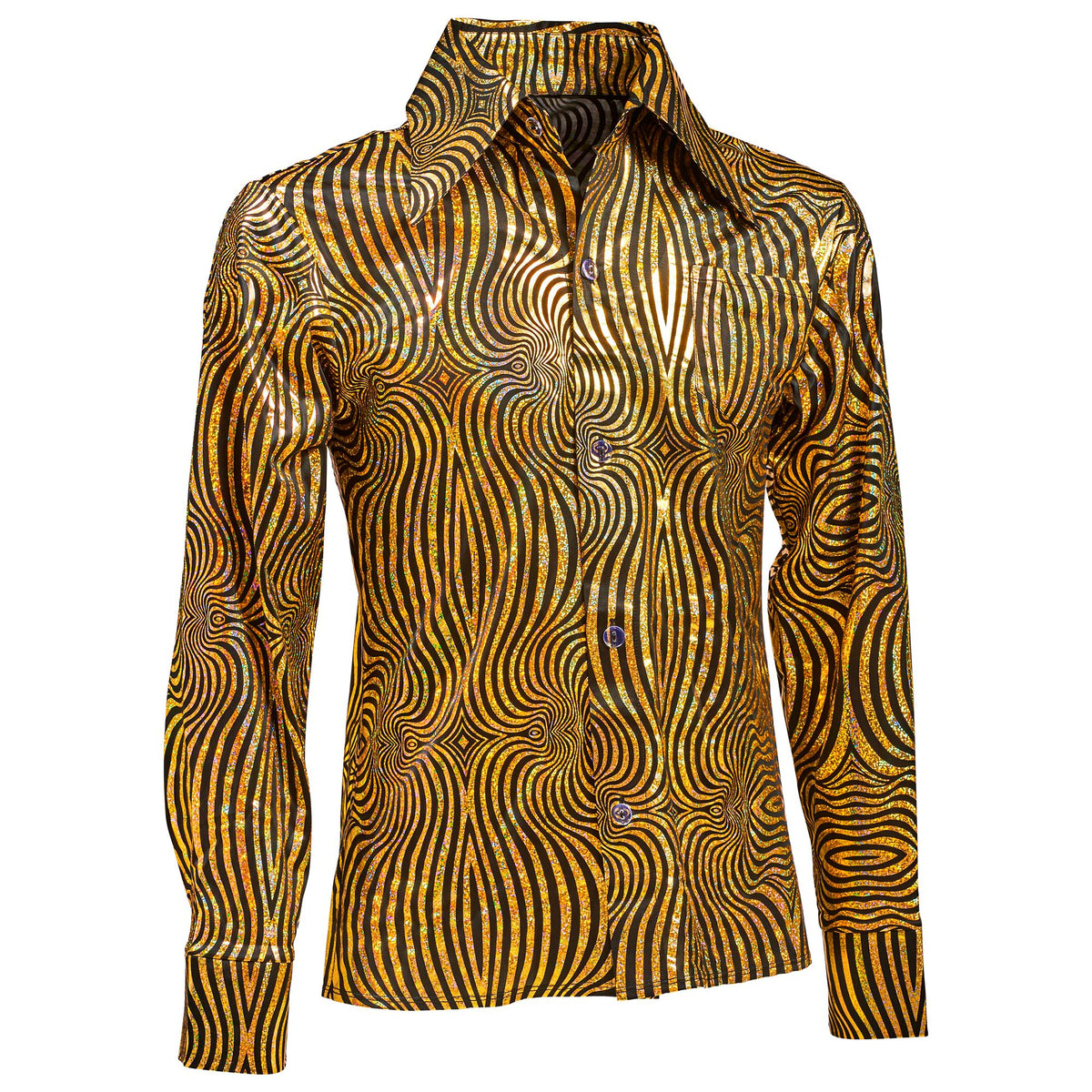 "THE 70s DISCO STYLE - golden waves" (Hemd)