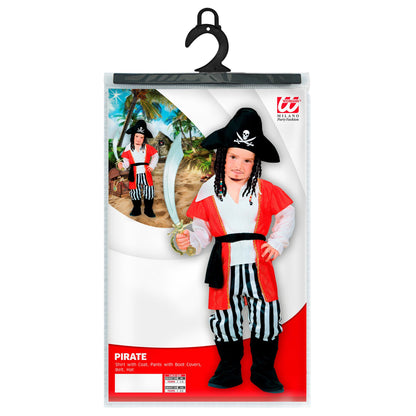 "PIRAT" (Hemd mit Coat, Hose mit Überstiefel, Gürtel, Hut)